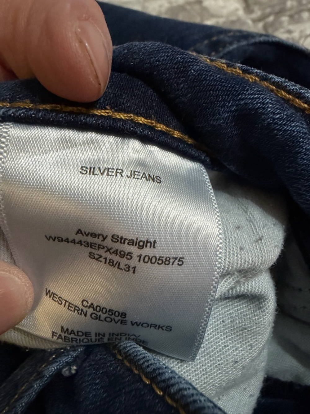 Silver Jeans Co Avery Straight Jeans Sz 18x31 Medium Wash Mid Rise - Picture 4 of 8